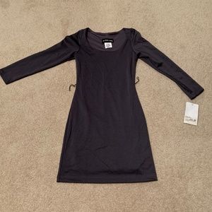 Girls' Gray Long-Sleeved Dress